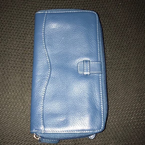 Tignanello Blue Leather Wallet - Picture 2 of 5
